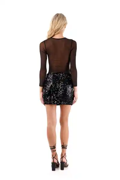 Body Lumina Negro Talla S Mercedes Campuzano