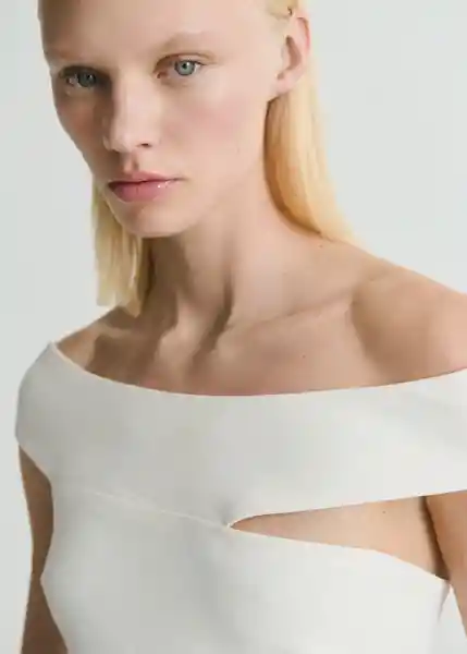 Enterizo Mono Yep Offwhite Talla M Mujer Mango