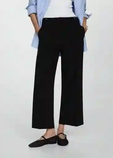 Pantalón Gioia Negro Talla 42 Mujer Mango