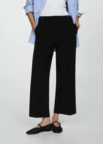 Pantalón Gioia Negro Talla 42 Mujer Mango