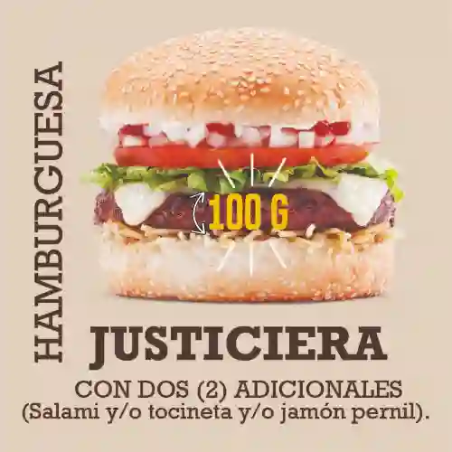 Combo Hamburguesa Justiciera 100 G