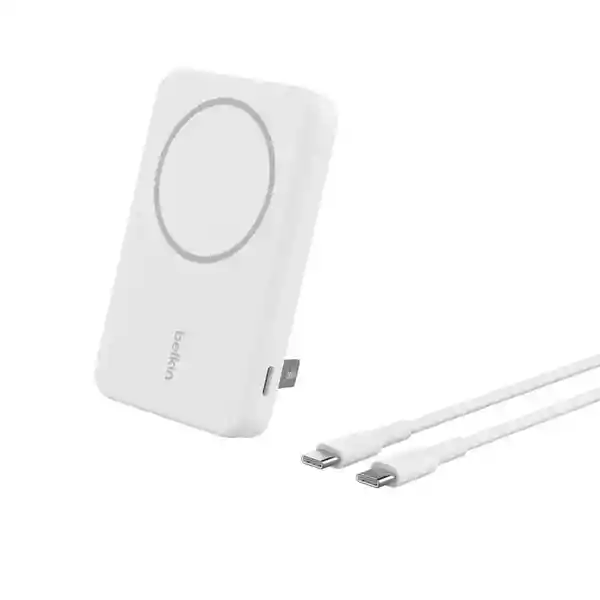 Belkin Batería Magnética Inalámbrica Qi2 10 000 MAh Blanca