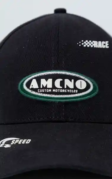 Gorra Unisex Negro Talla M 752G514_NEG190303 Americanino