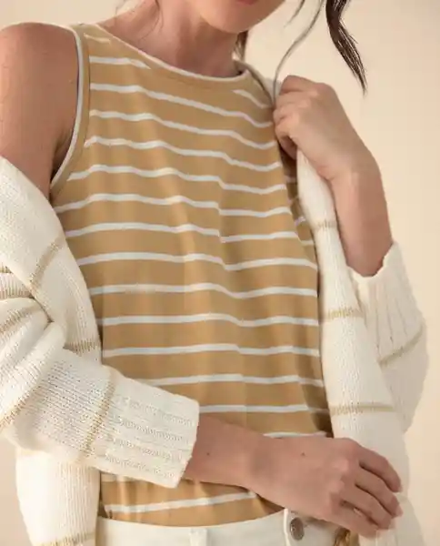 Camiseta Safari Estampado Beige Talla S 601G000 Esprit