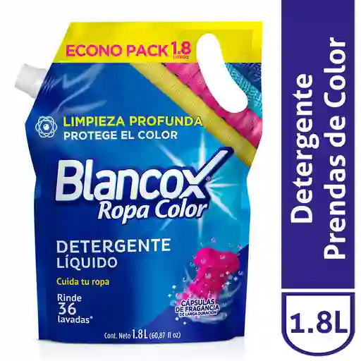 Blancox Detergente Líquido Antibacterial Ropa de Color