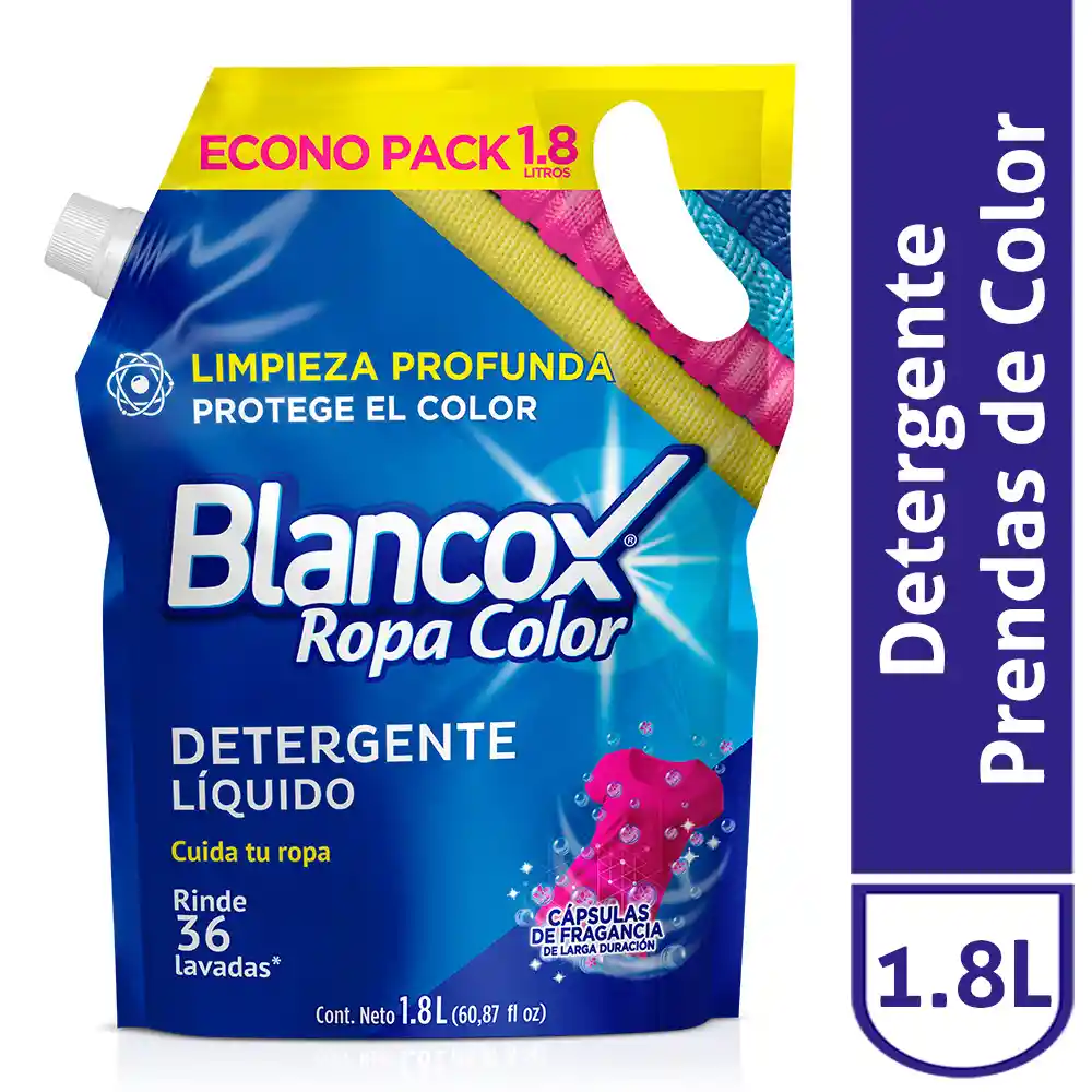Blancox Detergente Líquido Antibacterial Ropa de Color