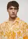 Camisa Benisa Amarillo Talla L Hombre Mango