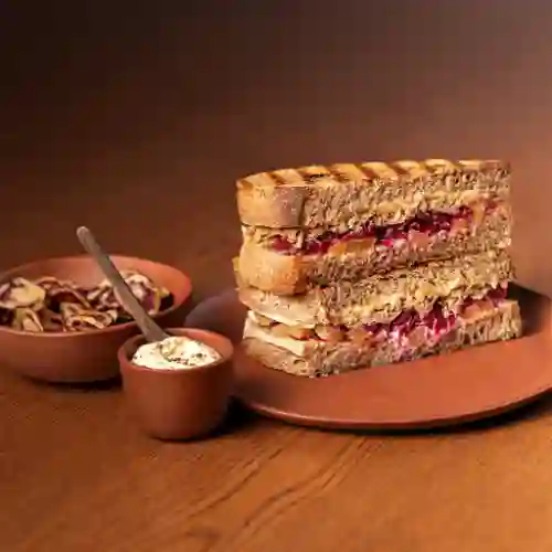 Sándwich cerdo mechado