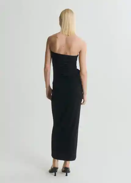 Vestido Sage Negro Talla M Mujer Mango