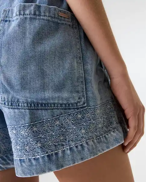 Short Mujer Azul Talla 10 352G001_AZU114604 Americanino