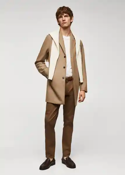 Abrigo Hake Camel Talla M Hombre Mango