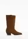 Botas Bom Camel Talla 36 Mujer Mango