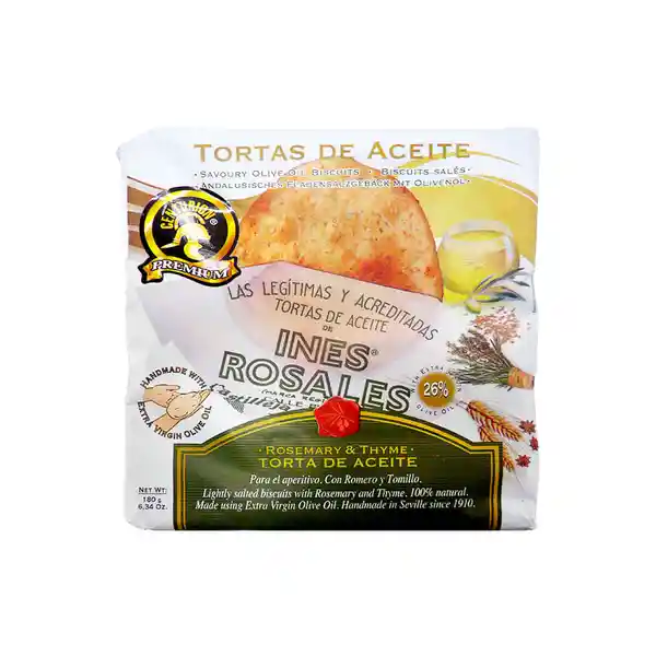 Torta de Aceite Rosemary & Thyme Centurion Premium