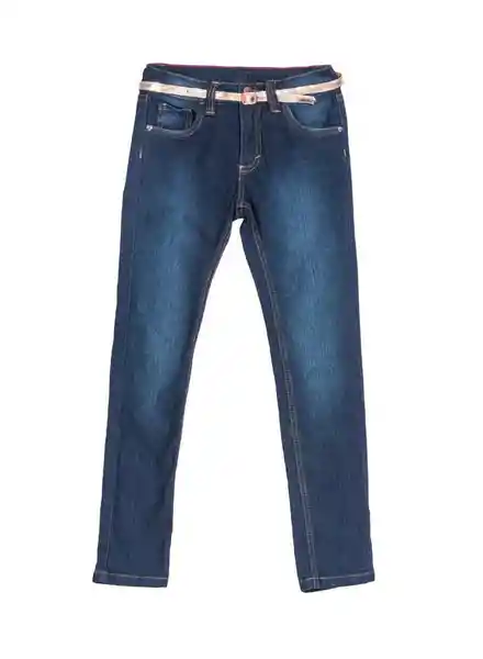 Jean Fundamental Para Niña Azul Oscuro Talla 4