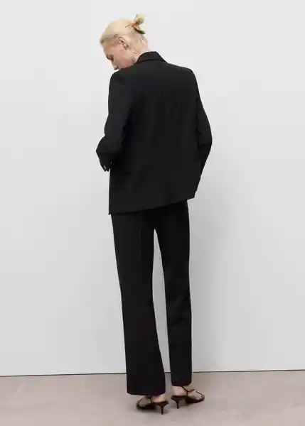 Pantalón Bergen Navy Talla 40 Mujer Mango