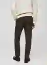 Pantalón Brest Marrón Talla 40 Hombre Mango