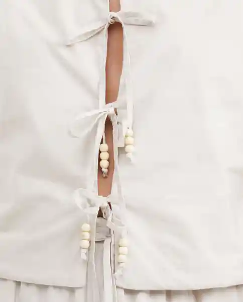 Chaleco Knotted Vest Crudo Beige Claro Talla XS Chevignon
