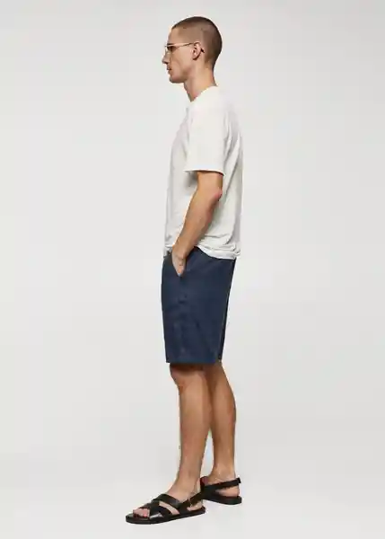 Bermuda Carp-H Navy Talla 44 Hombre Mango