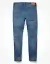 Jean Skinny Azul Talla 29 X 32 Hombre American Eagle