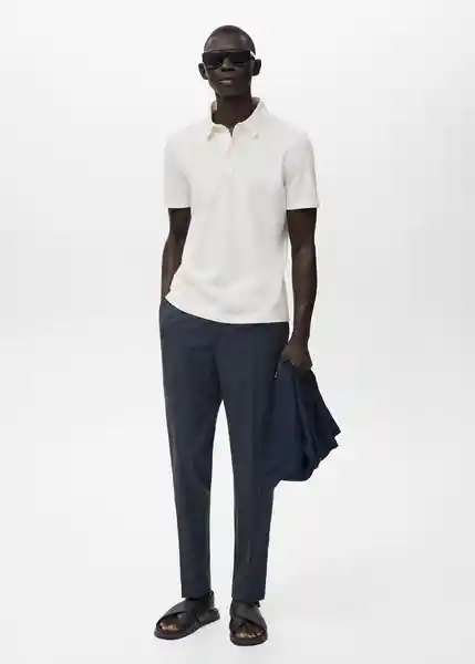 Pantalón Ennio Navy Talla 42 Hombre Mango