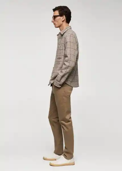 Pantalón Paul Beige Talla 40 Hombre Mango