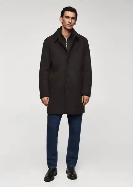 Abrigo Station Marrón Talla XXL Hombre Mango