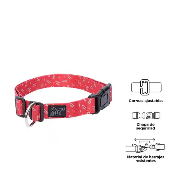 Collar Ajustable Mylu Rojo Talla L 5RX Totto