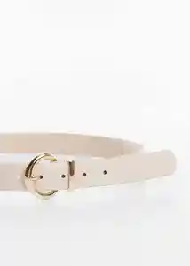 Cinturón Lizz Crudo Talla XL Mujer Mango