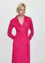 Vestido Carola Fucsia Talla XS Mujer Mango