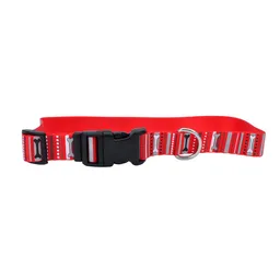 Pet Attire Collar Para Perro Reflectivo Rojo L