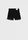 Short Chip Tejano Negro Talla 13 Niñas Mango