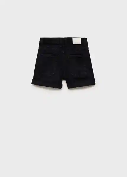 Short Chip Tejano Negro Talla 13 Niñas Mango