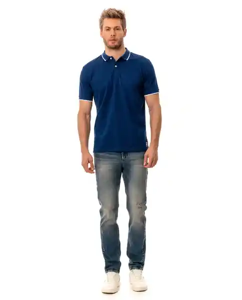 Camisa Polo Azul Talla S 190e001 Rifle