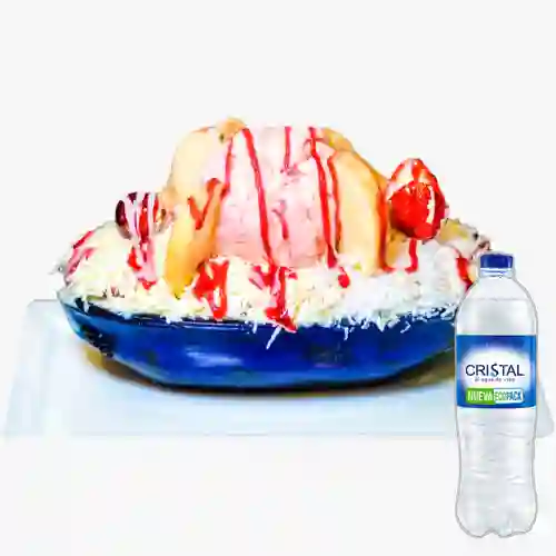 Combo Ensalada de Frutas Mixta +Cristal S/gas 600ml