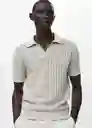Camiseta Polo Onda Hielo Talla M Hombre Mango