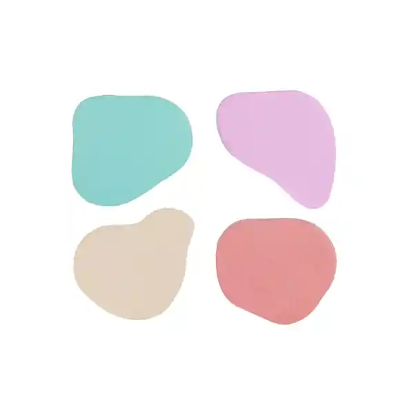 Set de Notas Adhesivas Formas Irregulares 4 x 30 Hojas Miniso