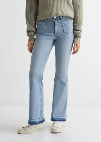 Jean Pocket Tejano Niñas Claro Talla 21 Mango