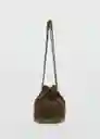 Bolso M Meyes Khaki Talla 99 Mujer Mango