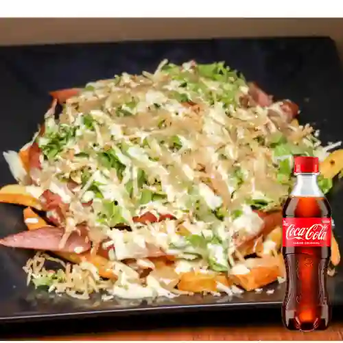 Combo Salchipapa Mixta + Coca-Cola Original 400 ml