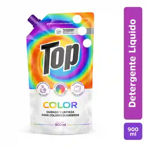 Top Color Detergente Líquido 900 mL