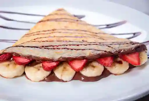 Crepe de Nutella con Fresa y Banano