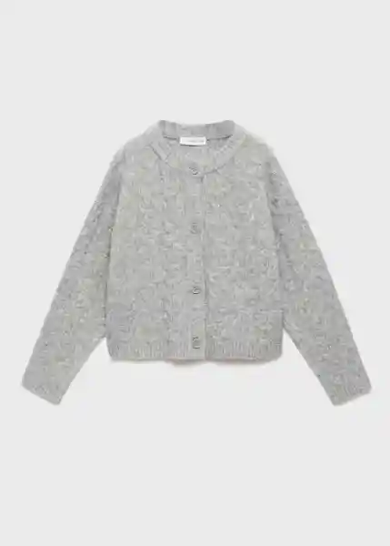 Cardigan Gracie Gris Medio Vigoré Talla 14 Niñas Mango