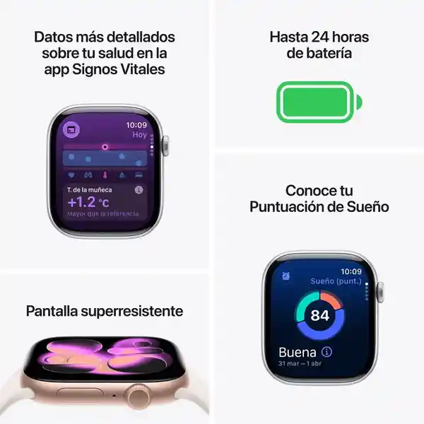 Apple Watch Series 11 GPS Silver Aluminium 42 mm S/M