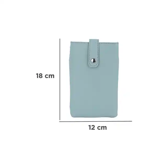 Bolso Mini Porta Celular Básico Aqua Miniso