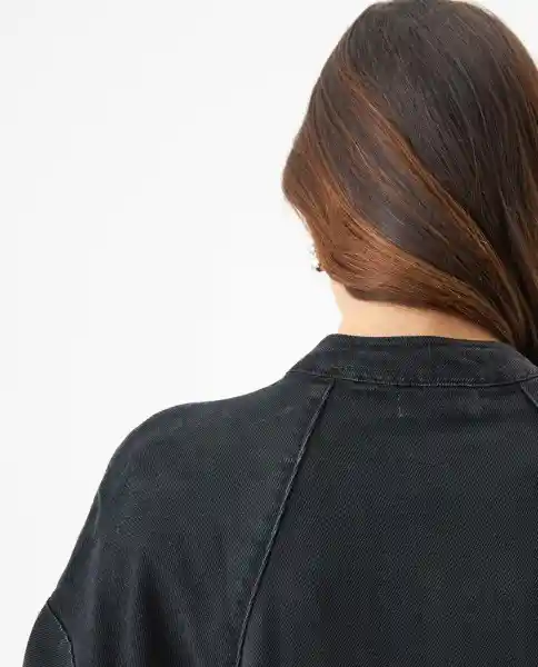 Vestido Denim Dress Negro Jaguar Ultraoscuro Talla L Chevignon