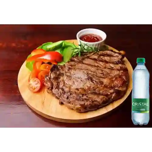 Combo Churrasco + Cristal Con Gas 600 ml