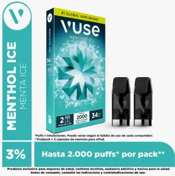 Vuse Go Vaporizador Pods Menthol Ice (34 mg)