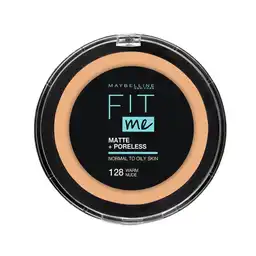 Maybelline Polvo Fit Me Matte + Poreless 128 Warm Nude