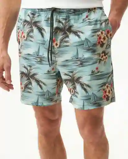 Bermuda Aquarela Beach Swimwear Verde Posco Claro L Chevignon