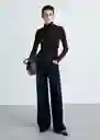 Saco Jersey Flurron Chocolate Talla XS Mujer Mango